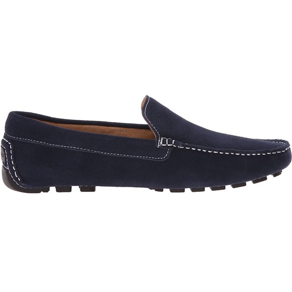 Zanzara NWOT Navy Suede Loafers size 10 - Picture 3 of 14